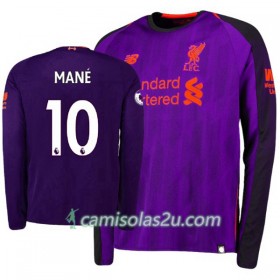 Camisolas de Futebol Liverpool Sadio Mane 10 Equipamento Alternativa 2018/19 Manga Comprida